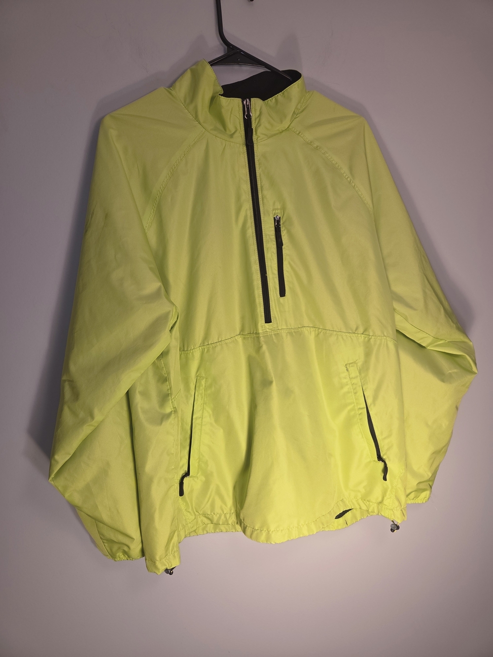 PGA Tour Neon Lime Half-Zip Ski Pullover Jacket - Men's.